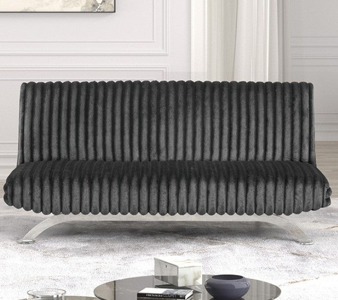 GIOVANNI Dark Gray 71" Wide Sofa Bed