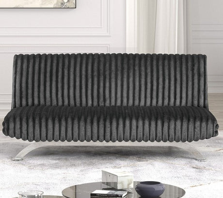 GIOVANNI Dark Gray 71" Wide Sofa Bed