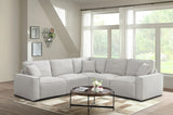GOLIAD Cotton-Tone Boucle 111" x 111" Modular Sectional with 2 Power Recliners
