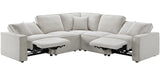 GOLIAD Cotton-Tone Boucle 111" x 111" Modular Sectional with 2 Power Recliners