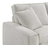GOLIAD Cotton-Tone Boucle 111" x 111" Modular Sectional with 2 Power Recliners