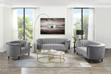 GONZO Gray Velvet Living Room Set