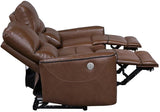 GONZALO Brown Power Reclining Sofa & Loveseat