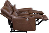 GONZALO Brown Power Reclining Sofa & Loveseat