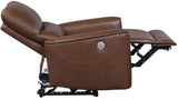 GONZALO Brown Power Reclining Sofa & Loveseat