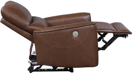 GONZALO Brown Power Reclining Sofa & Loveseat