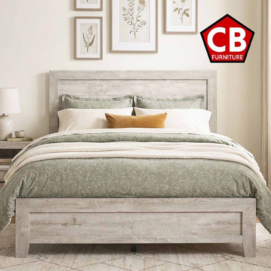 GOVINA White 51" Height Bed