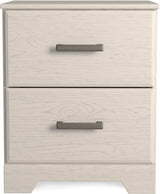 GATELL White 22" Wide Nightstand