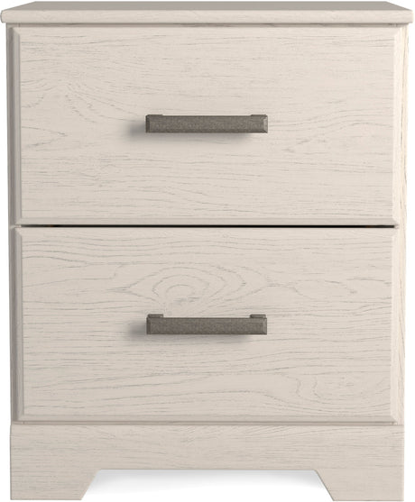 GATELL White 22" Wide Nightstand