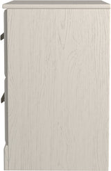 GATELL White 22" Wide Nightstand
