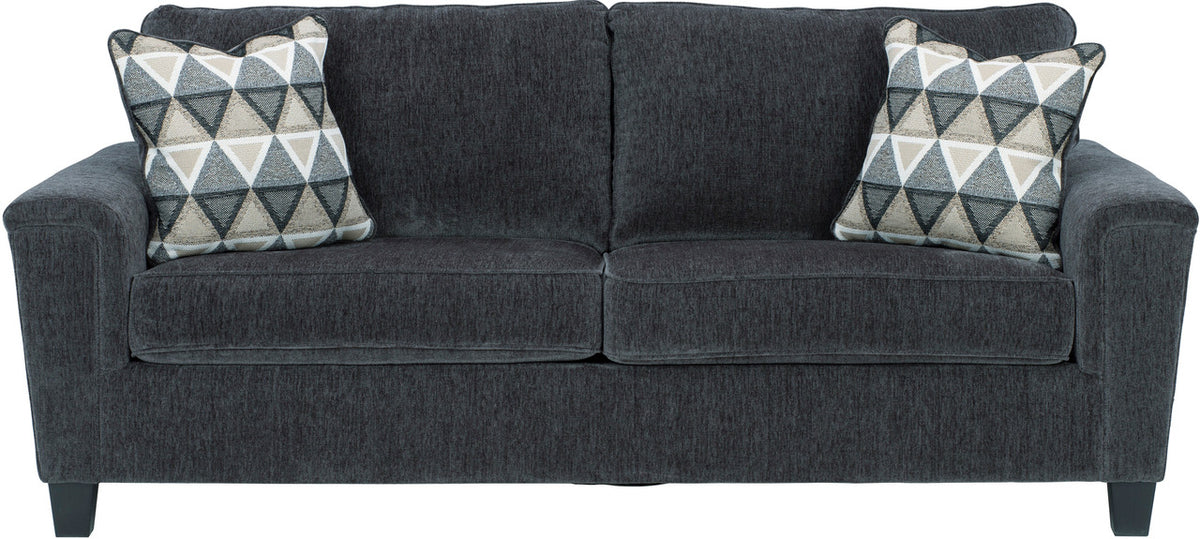 GAVINA Gray Chenille Sofa & Loveseat