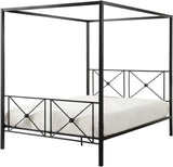 Glenda Black Metal X Shape Canopy