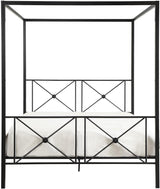 Glenda Black Metal X Shape Canopy