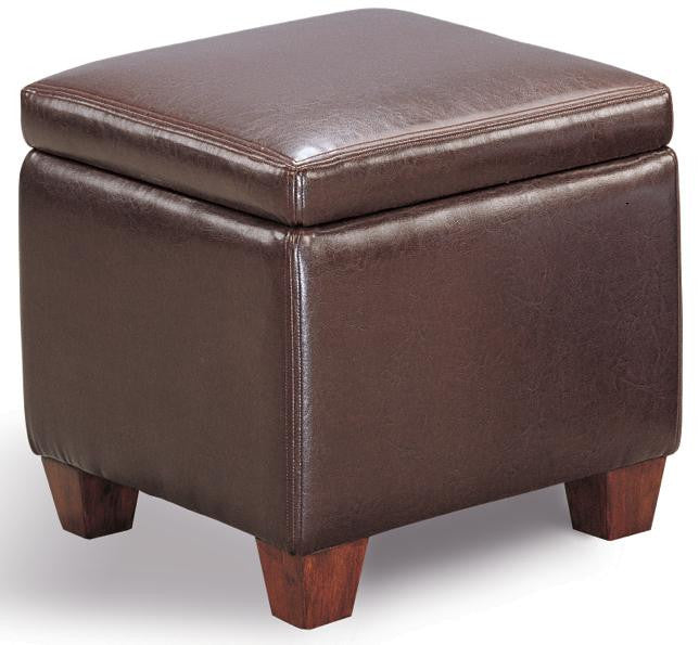 GREER Brown Storage Ottoman