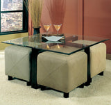 Greer Beige Ottoman