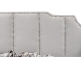 SICILY Gray Velvet 85" Wide x 40" Height Daybed with Trundle