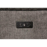 HARLEY Gray 131" x 121" Power Reclining Sectional with 3 Recliners