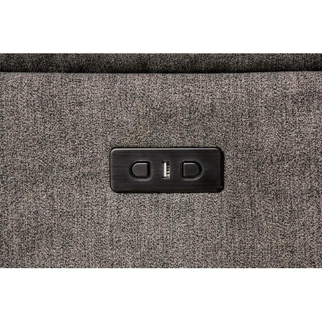 HARLEY Gray 131" x 121" Power Reclining Sectional with 3 Recliners