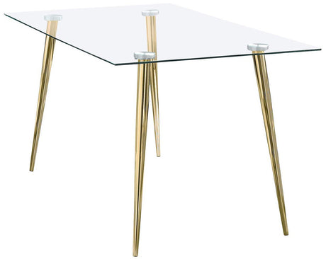 MOSIER Gold 7 Piece Dining Set with FESTER Chairs