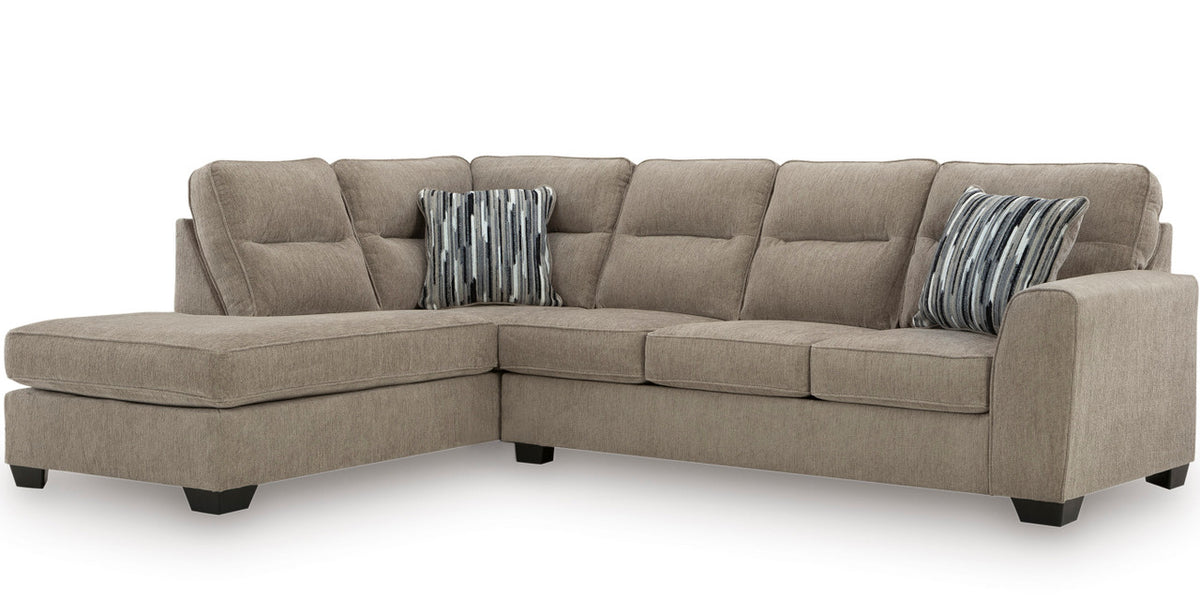 HARRISON Light Brown 117" x 88" Sectional