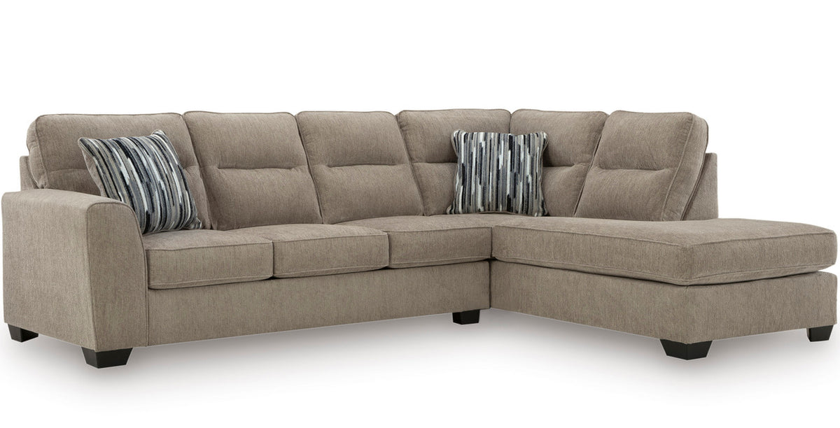 HARRISON Light Brown 117" x 88" Sectional