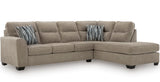 HARRISON Light Brown 117" x 88" Sectional