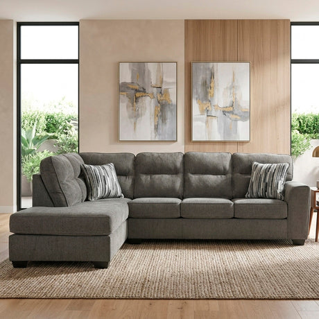 HARRISON Gray 117" x 88" Sectional