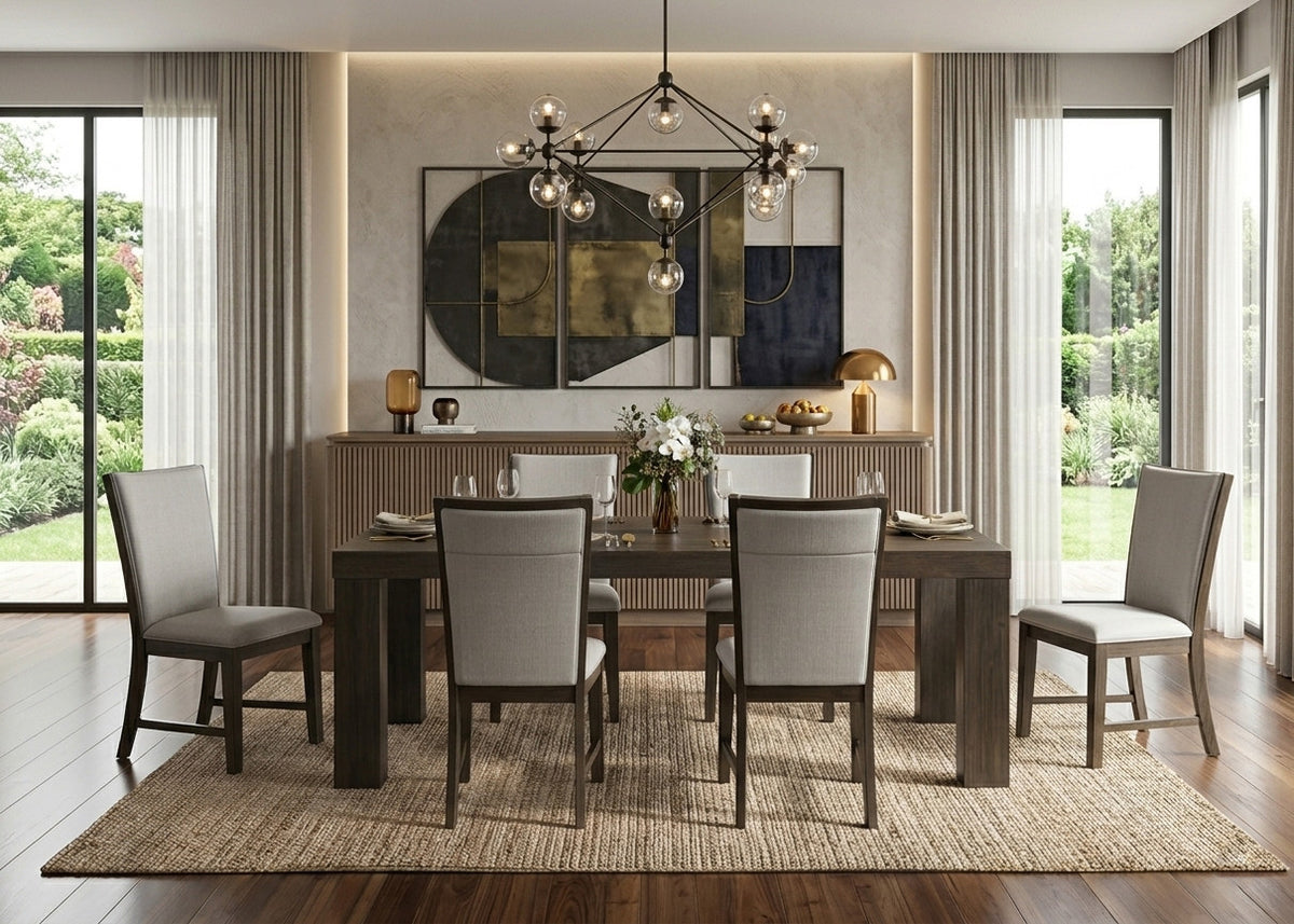 HAVANA Walnut 7 Piece Dining Set