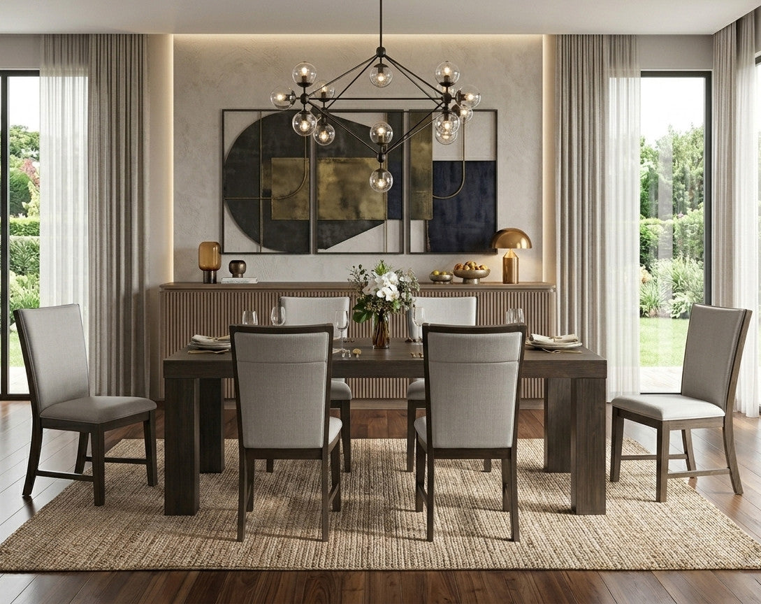 HAVANA Walnut 7 Piece Dining Set