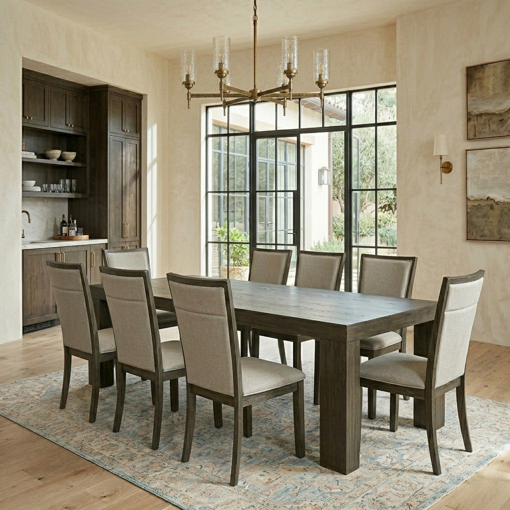 HAVANA Walnut 95" x 42" Dining Table with Extensions