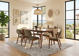 SAZAN Brown 7 Piece Dining Set
