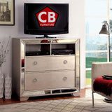 HAZEMORE Champagne 46" Wide Media Chest