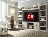 HAZEN Whitewash 94" Wide Wall Unit (RTA)