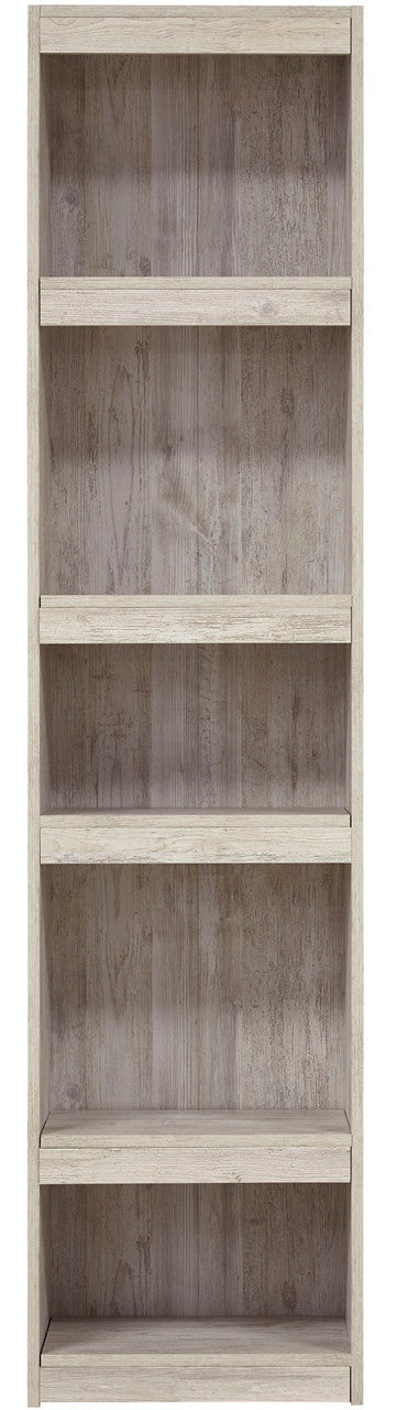 HAZEN Whitewash 72" Tall Pier Bookcase (RTA)