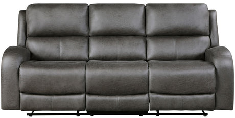 HELIOS Dark Gray Reclining Sofa & Loveseat
