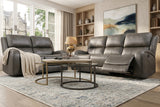 HELIOS Dark Gray Reclining Sofa & Loveseat