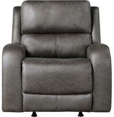 HELIOS Dark Gray Reclining Sofa & Loveseat