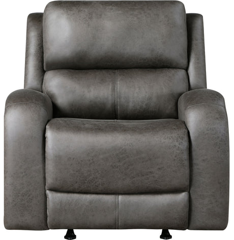 HELIOS Dark Gray Reclining Sofa & Loveseat