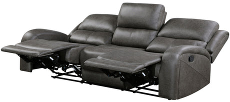 HELIOS Dark Gray 85" Wide x 40" Height Reclining Sofa