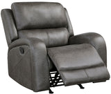 HELIOS Dark Gray 38" Wide x 40" Height Rocker Recliner