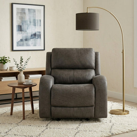 HELIOS Dark Gray 38" Wide x 40" Height Rocker Recliner