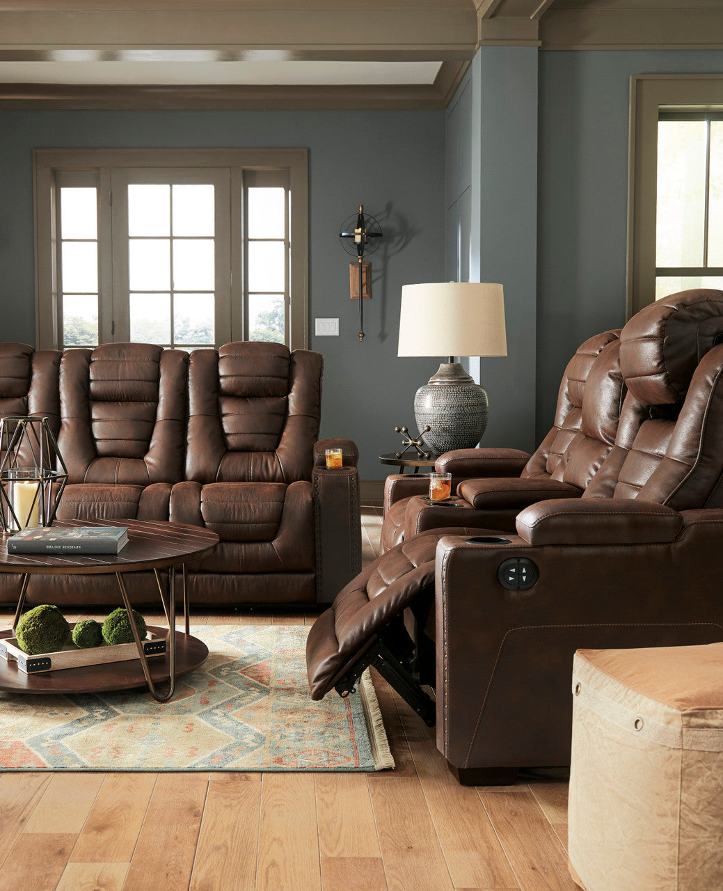 HIDALGO Saddle Power Reclining Sofa & Loveseat