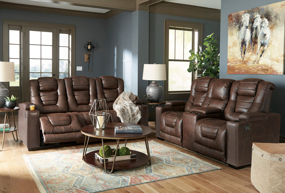 HIDALGO Saddle Power Reclining Sofa & Loveseat
