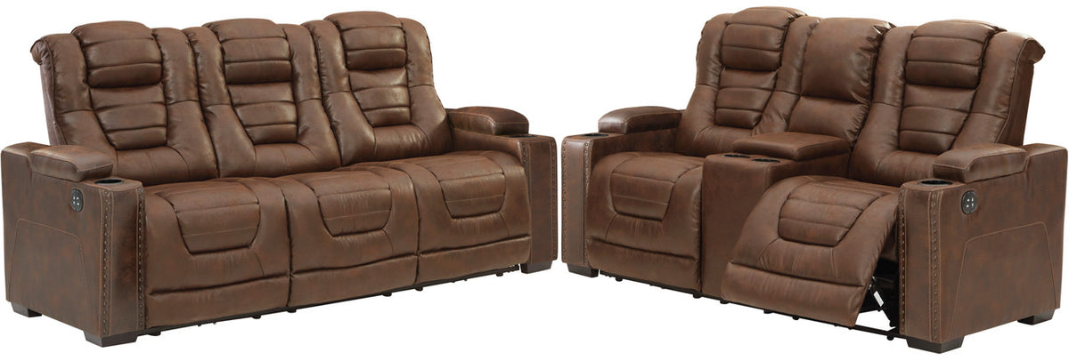 HIDALGO Saddle Power Reclining Sofa & Loveseat