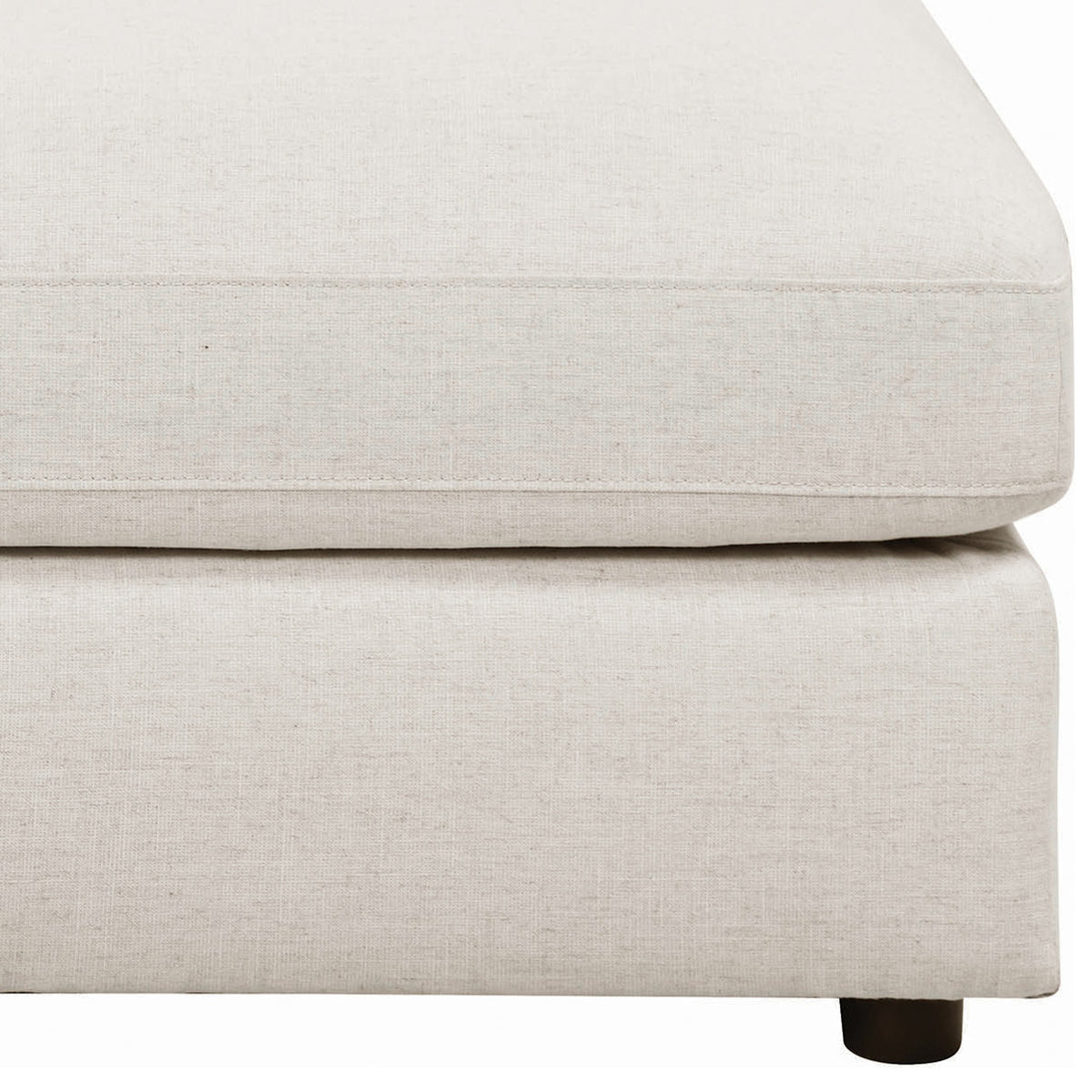 HILLARD Beige Linen 120" x 120" 5 Piece Modular Sectional