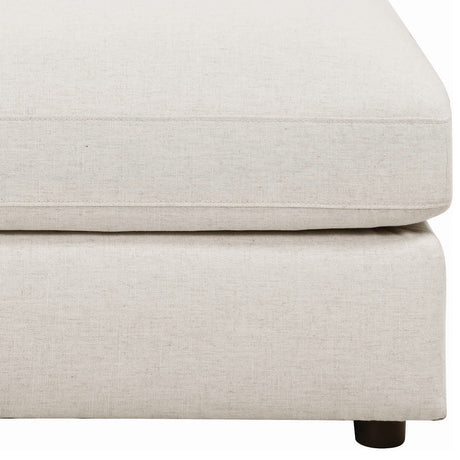 HILLARD Beige Linen 120" x 120" 5 Piece Modular Sectional