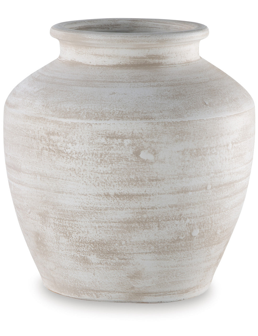 HILOUX Distressed White 10" x 12" Height Vase