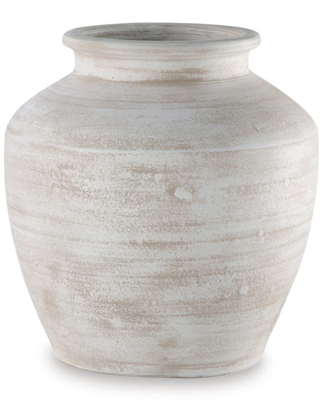 HILOUX Distressed White 10" x 12" Height Vase