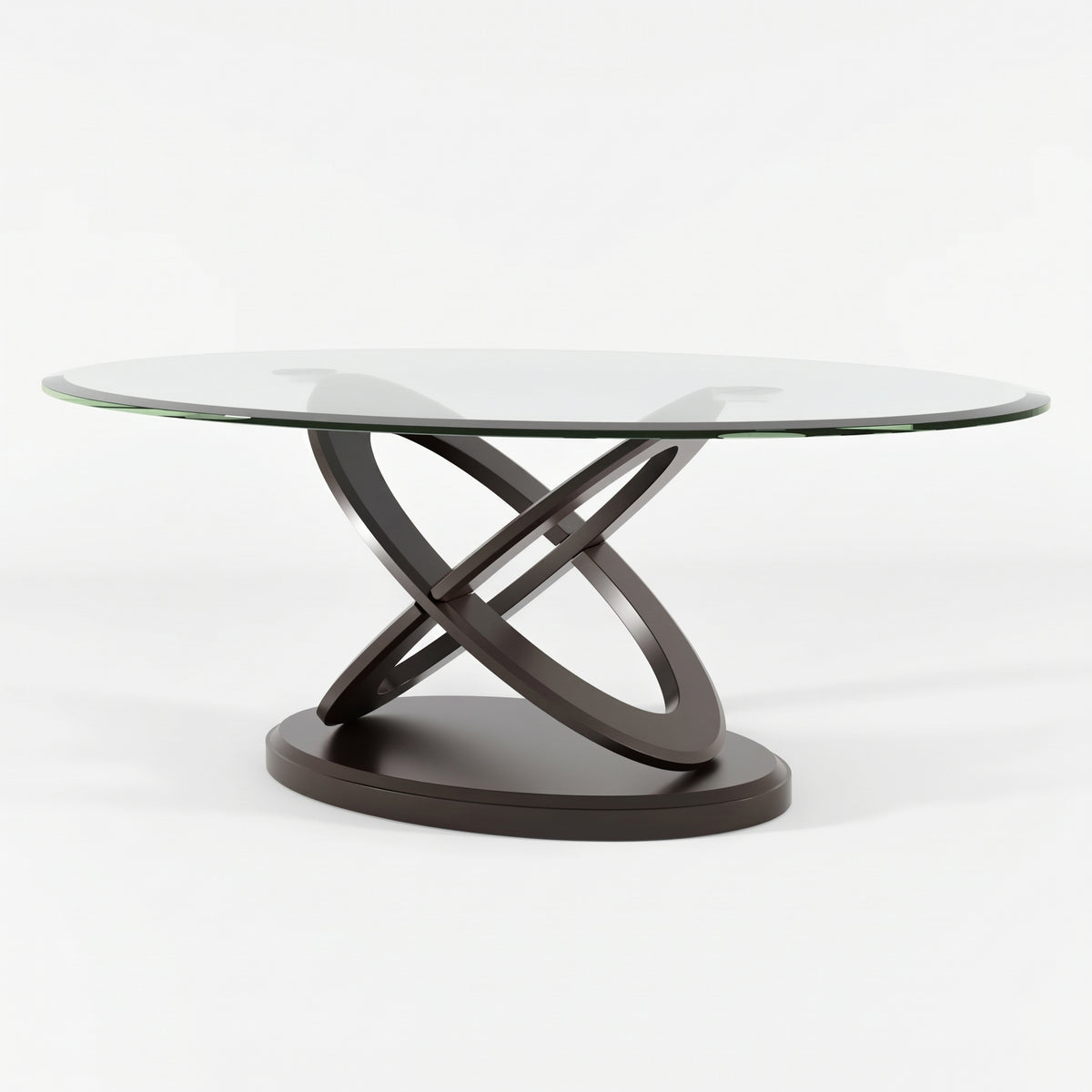 HIZINA Dark Brown 48" x 30" Coffee Table