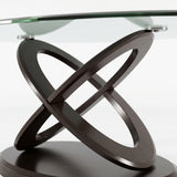 HIZINA Dark Brown 48" x 30" Coffee Table
